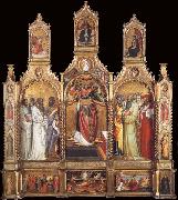 Giovanni dal ponte Polyptych of the Ascension of Saint John the Evangelist oil on canvas